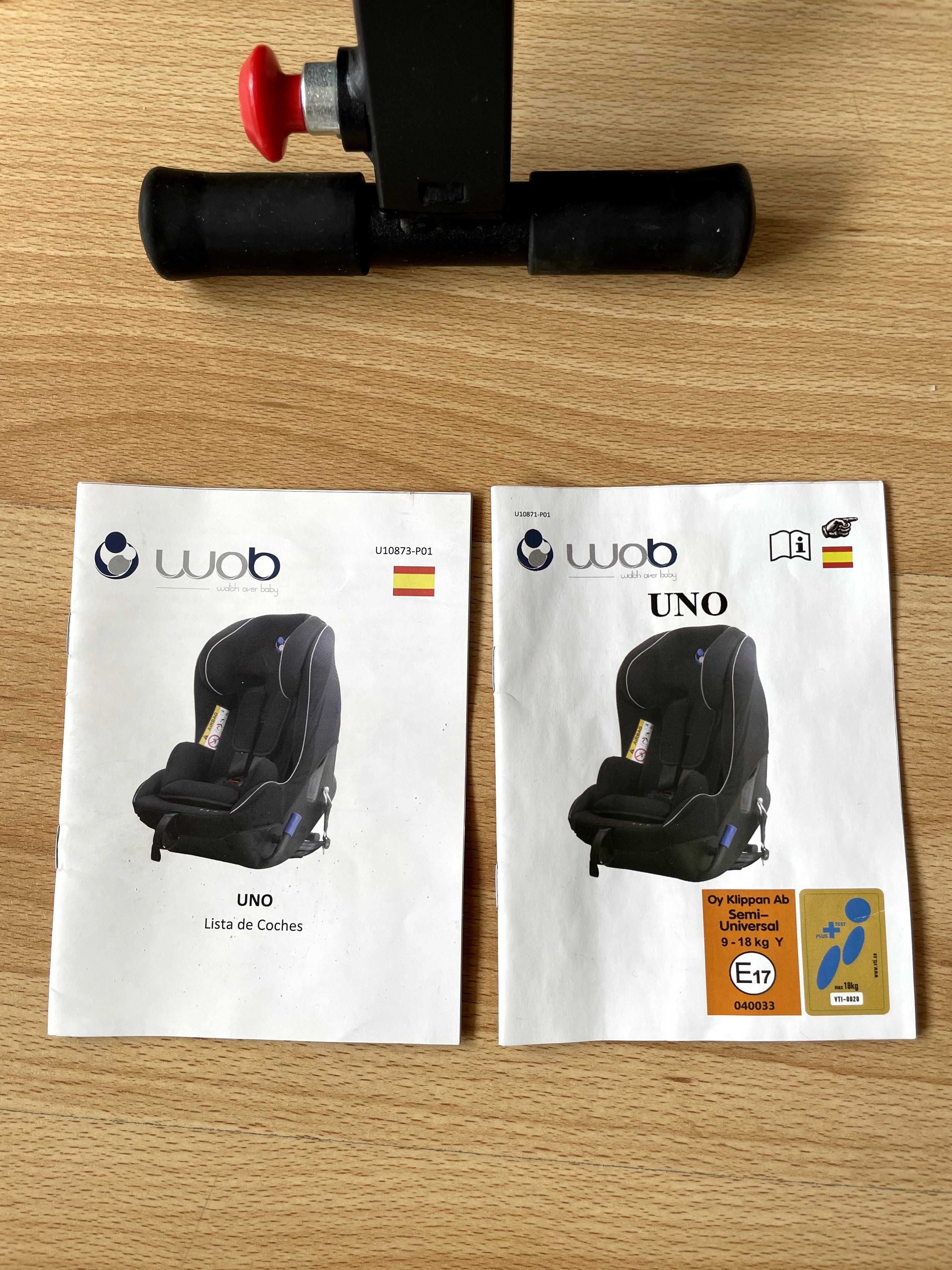 Cadeira Auto RF Wob Uno Grupo 1 (9-18 kg)