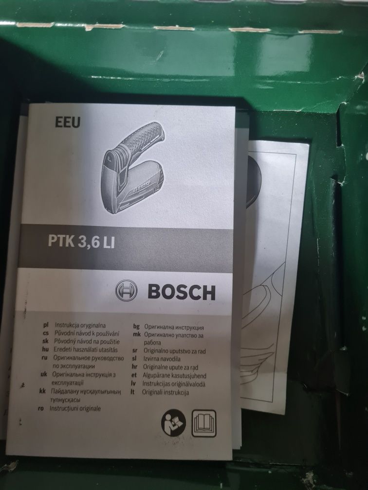 Степлер акумуляторний Bosch PTK 3,6 LI (USB)