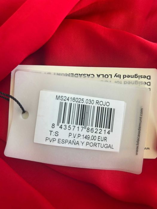 Vestido Lolacasademunt NOVO - Vermelho - Tamanho S