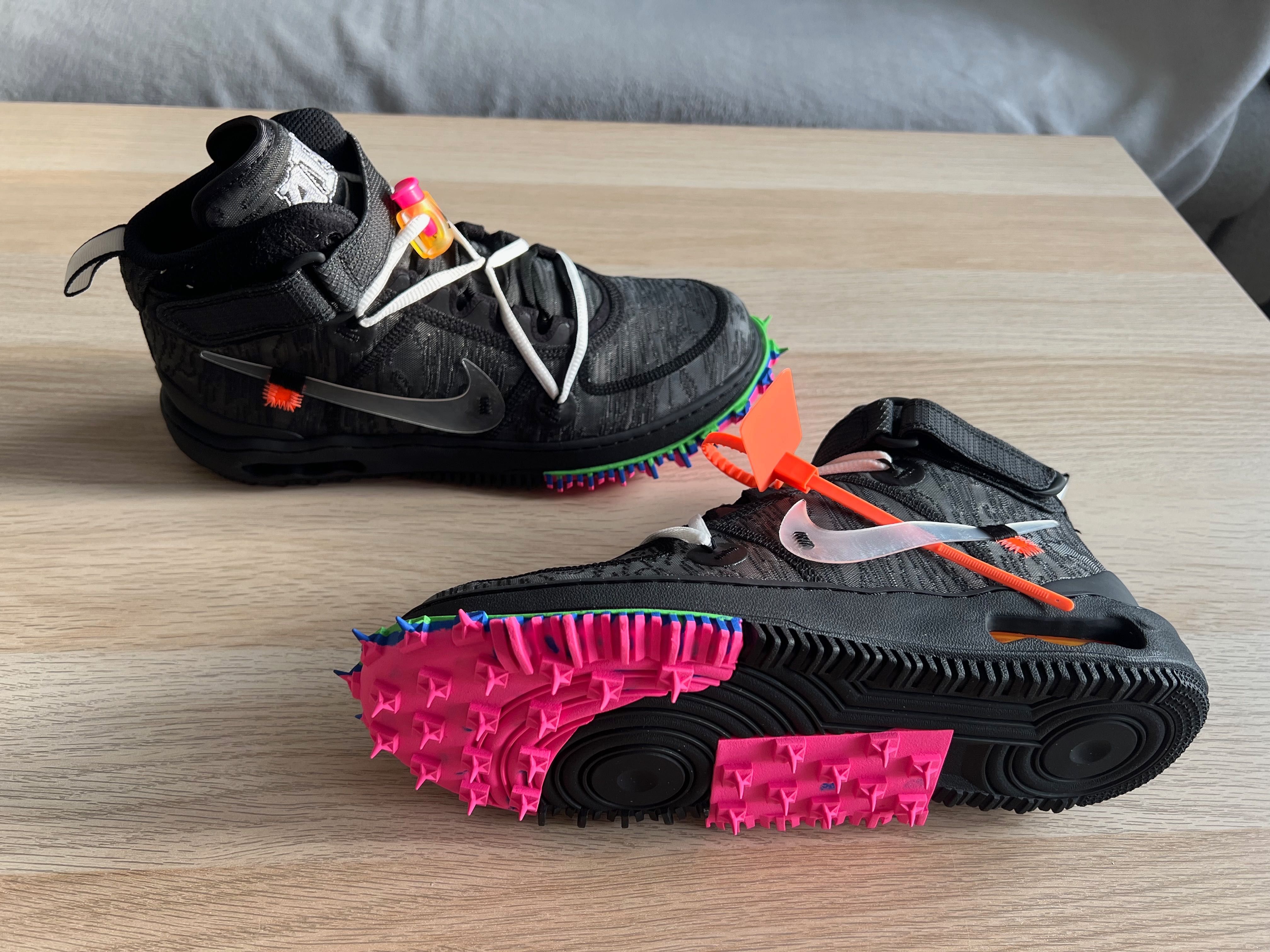 Nike Air Force 1 Mid x Off-White Black 44,5 EU 10,5 US deadstock DSWT