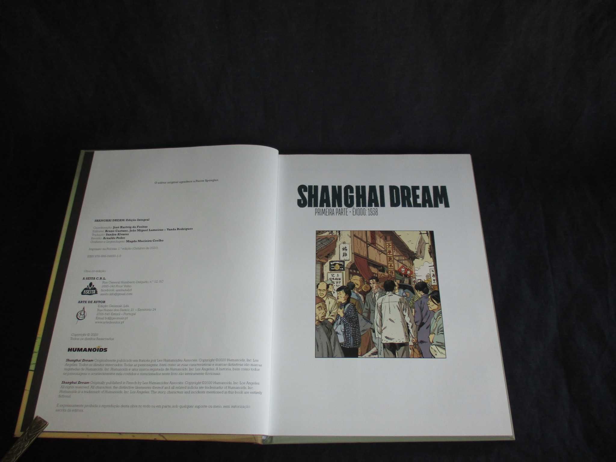 Livro BD Shanghai Dream Philippe Thirault e Jorge Miguel
