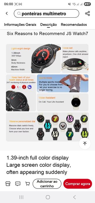 Smartwatch JS watch 7