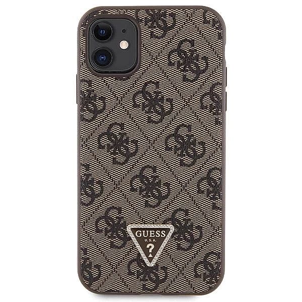 Etui Guess Crossbody 4G Metal Logo na iPhone 11 / Xr - brązowe