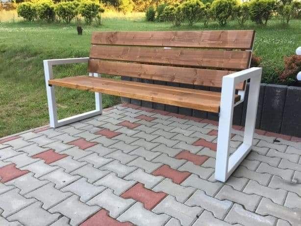 Ławka parkowa / ławka ogrodowa / nowoczesna / meble ogrodowe