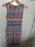 Sukienka new look dopasowana midi aztec azteckie wzory