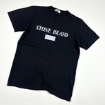 Stone Island С Рефлективным Лого Футболка Худи Оригинал Размер ХС/С