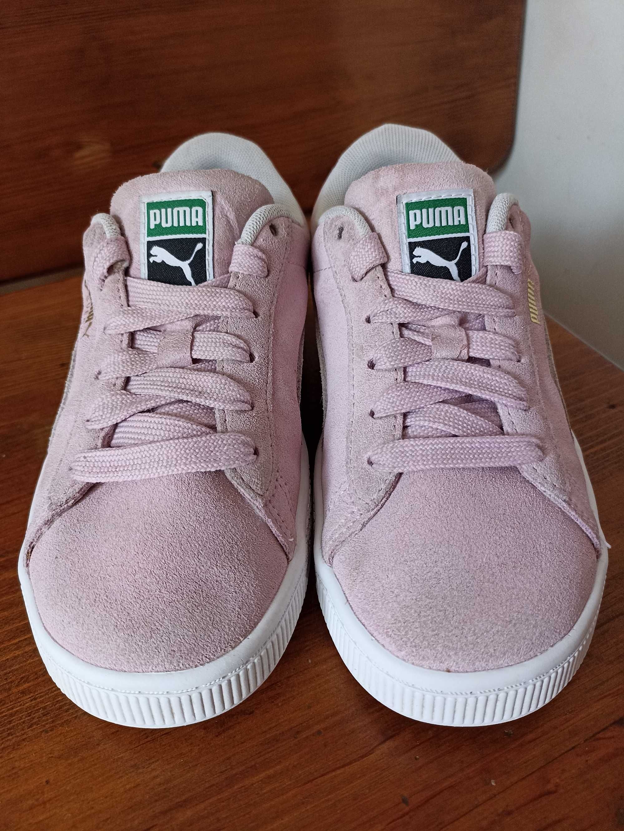 Дитячі замшеві рожеві кеди для дівчаток Puma Suede XL 34 розмір 21 см