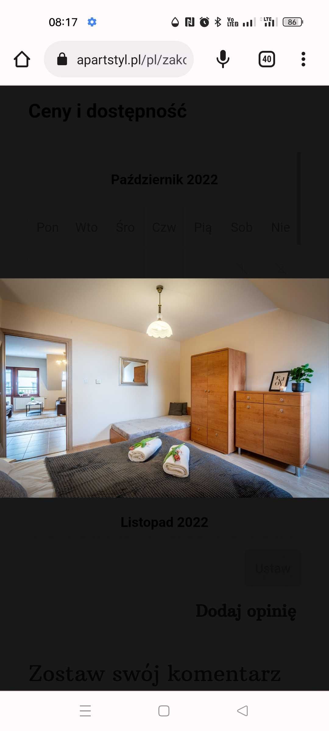 Apartament Bella w centrum Zakopanego
