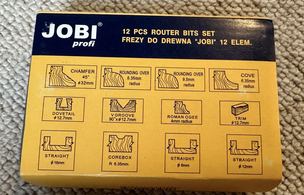 Frezy do drewna Jobi