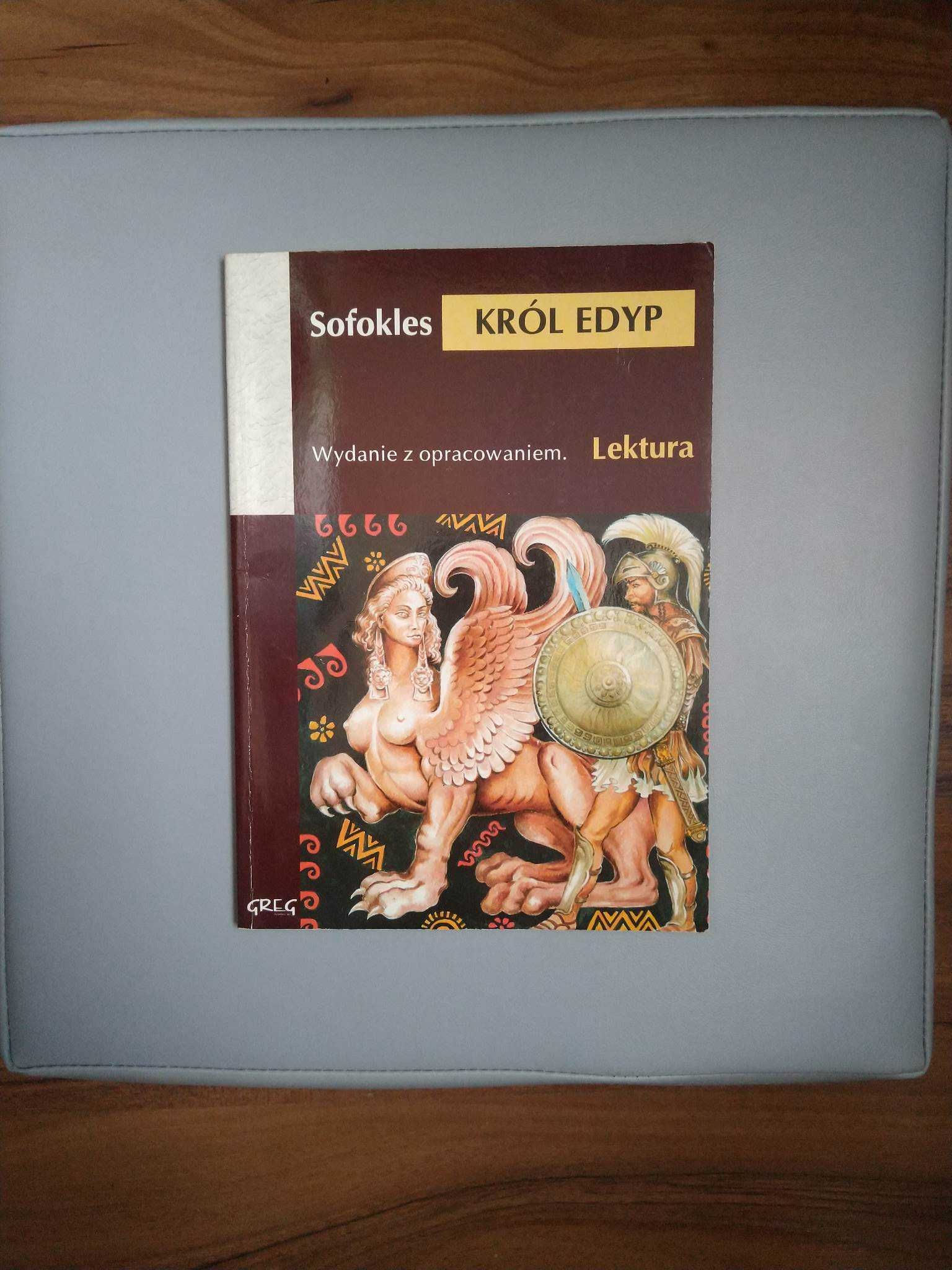 "Król Edyp", Sofokles. Lektura z opracowaniem. Wydawnictwo Greg