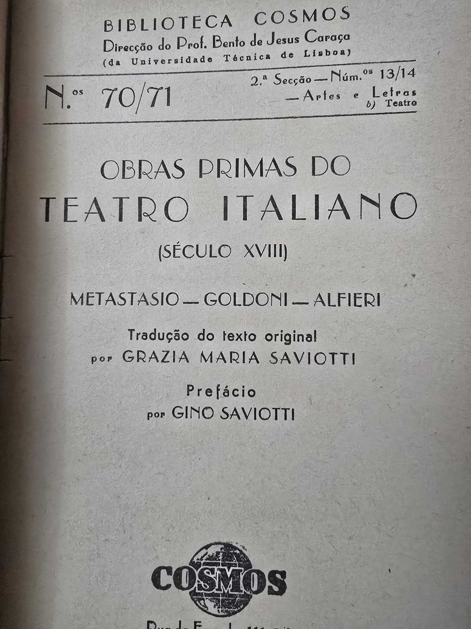 Obras-Primas do Teatro Italiano - 3 Vols.