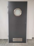 Skrzydło drzwi techniczne PORTA ENDURO 4 antracyt HPL prawe 80 cm