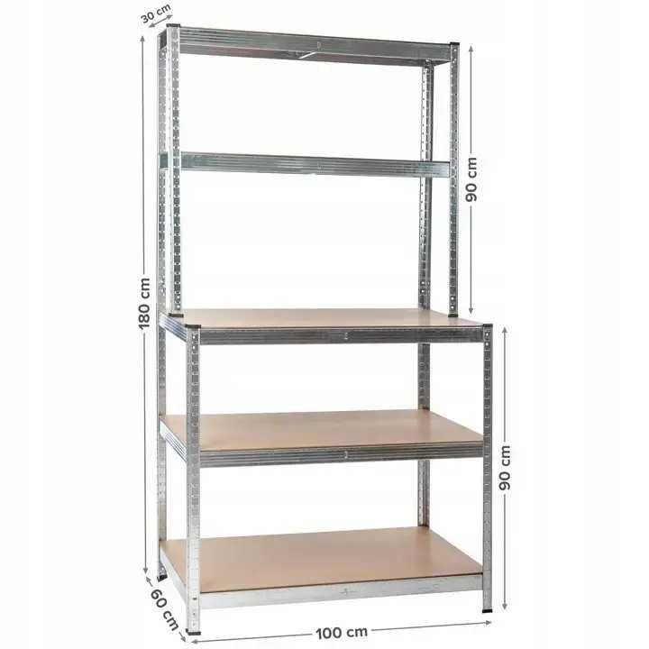 Стелаж 180×90×40 чорний. Посилені моделі та стелажі для взуття