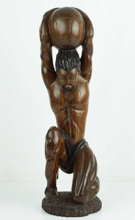 Grande Estatueta Africana em madeira exótica