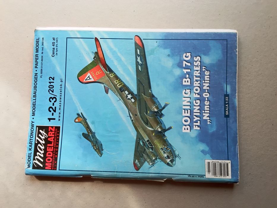 B 17- Mały Modelarz - model kartonowy