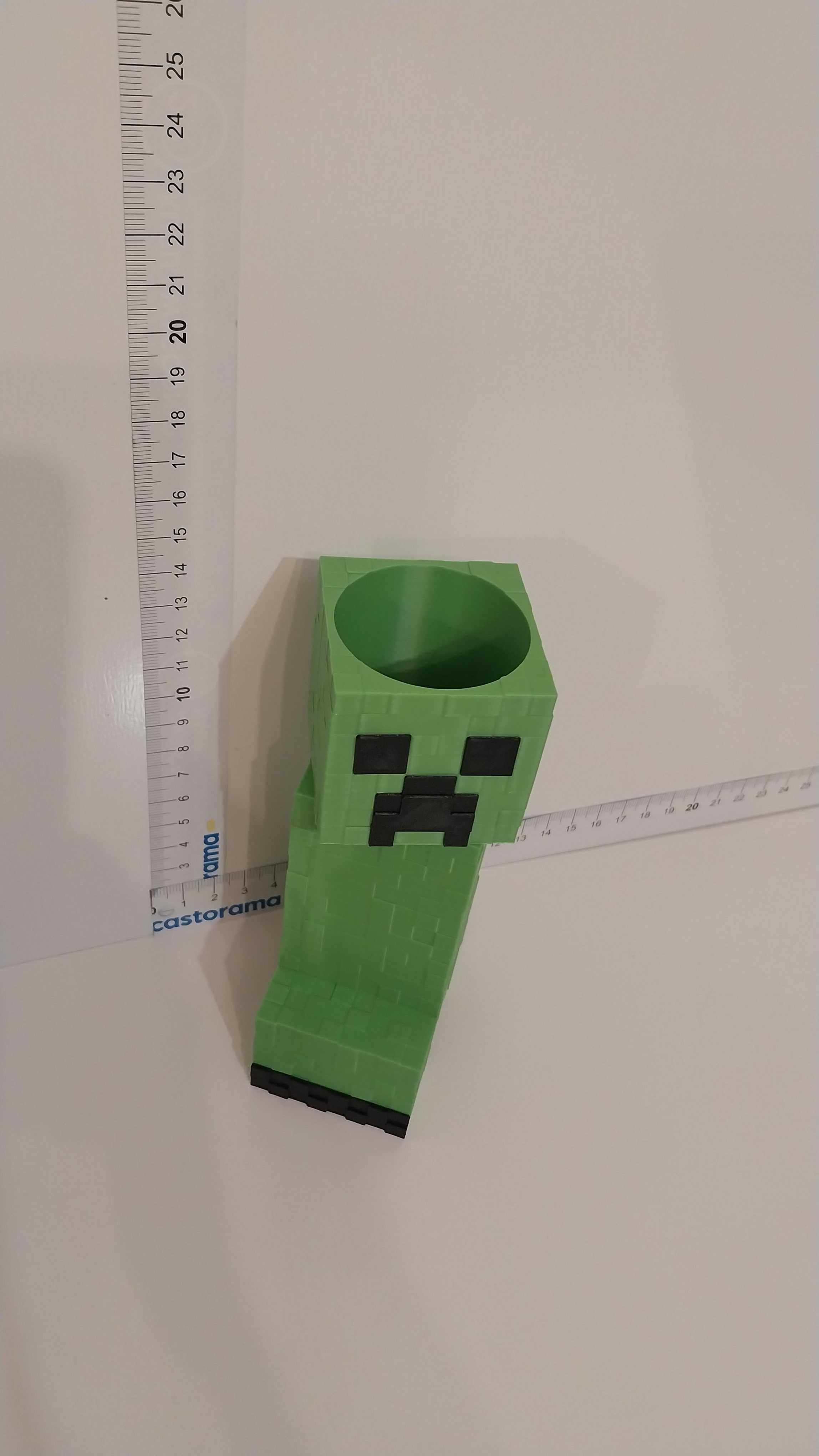 Minecraft Creeper = Przybornik pojemnik na długopisy , kredki