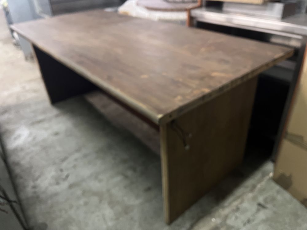Mesa em madeira maciça sem verniz para escritorio etc