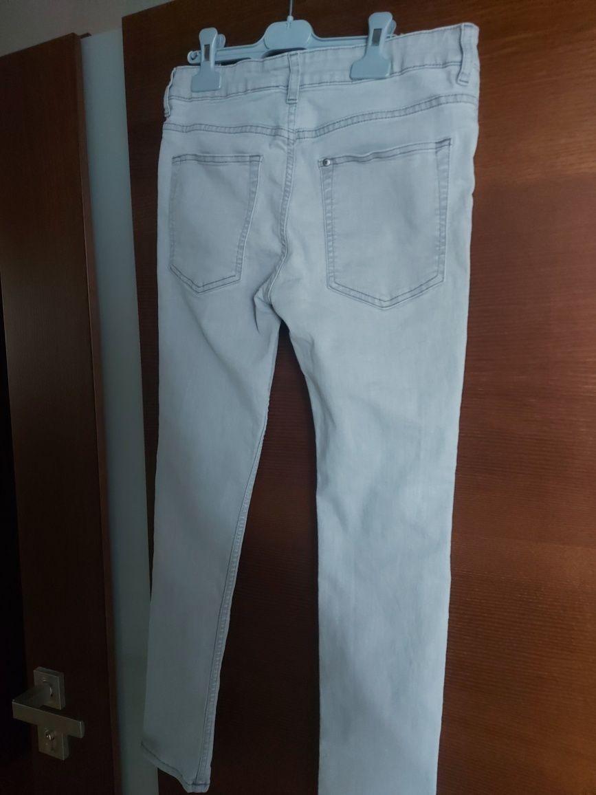 Dzinsy hm szare 152