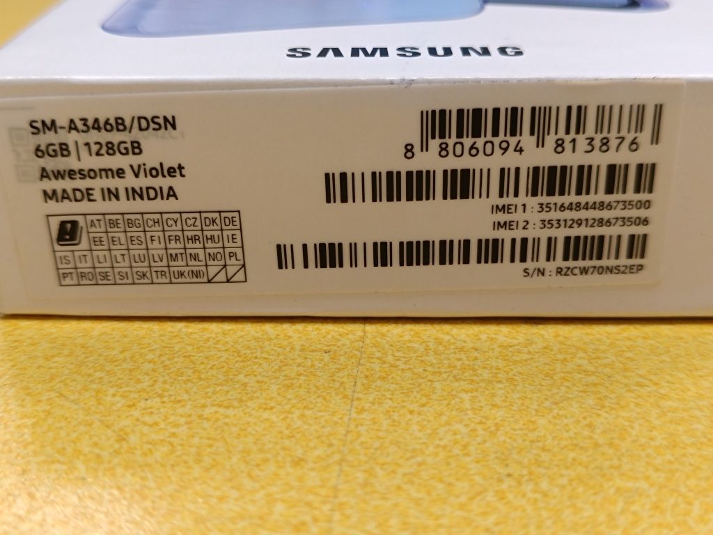 J.NOWY Samsung Galaxy A34 5G / 6/128 GB / Awesome Violet / Nie z Sieci