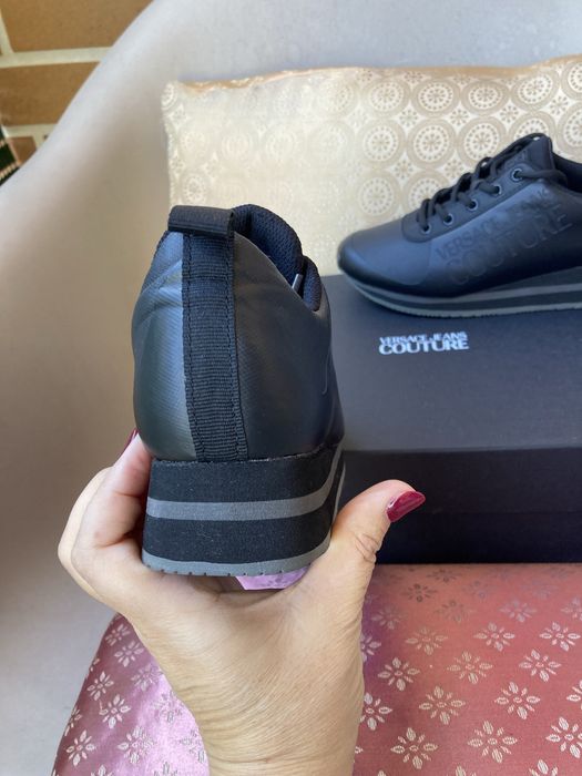 Tenis pretos Versace Couture originais