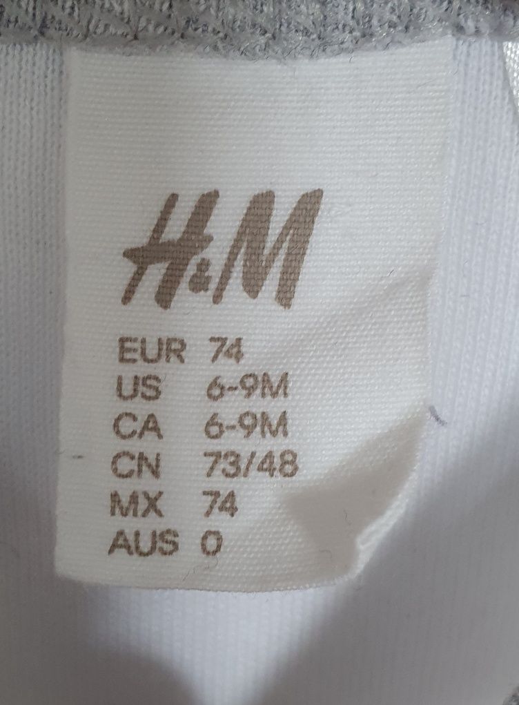 H&M-śpioszki do spania dla chłopca z pełnymi zakrytymi stopami r.74cm