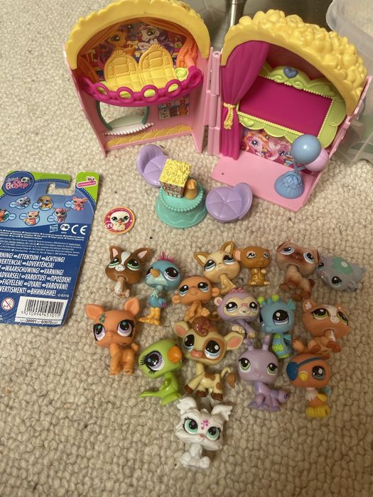 LPS zestaw figurki domek kino dodatki