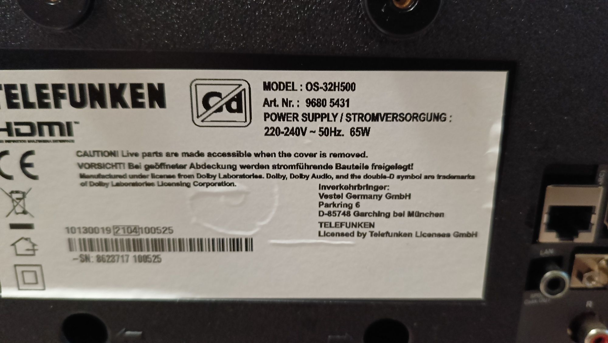 Telewizor Telefunken 32,"  OS-32H500