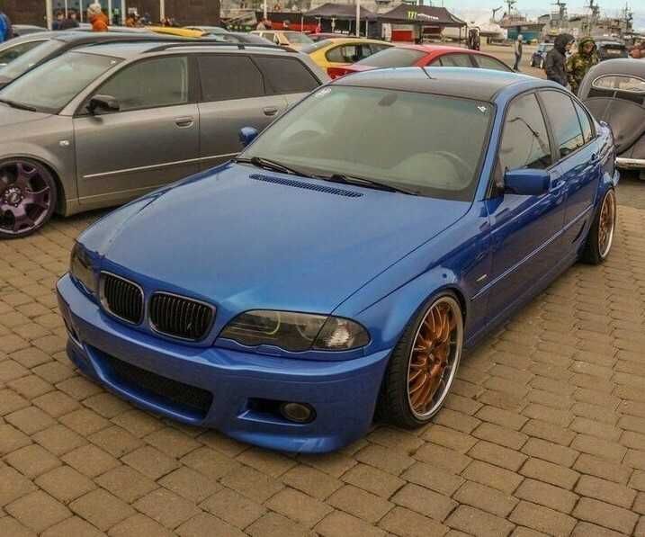 Para-choques para BMW Série 3 E46 M3 + Faróis de nevoeiro amarelos