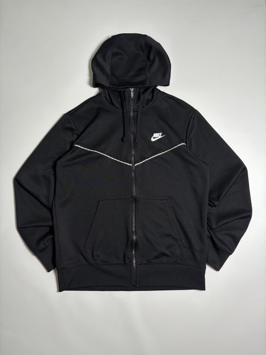 Чорний зіп худі nike tech fleece найк теч флис drill tn vm air shox dn