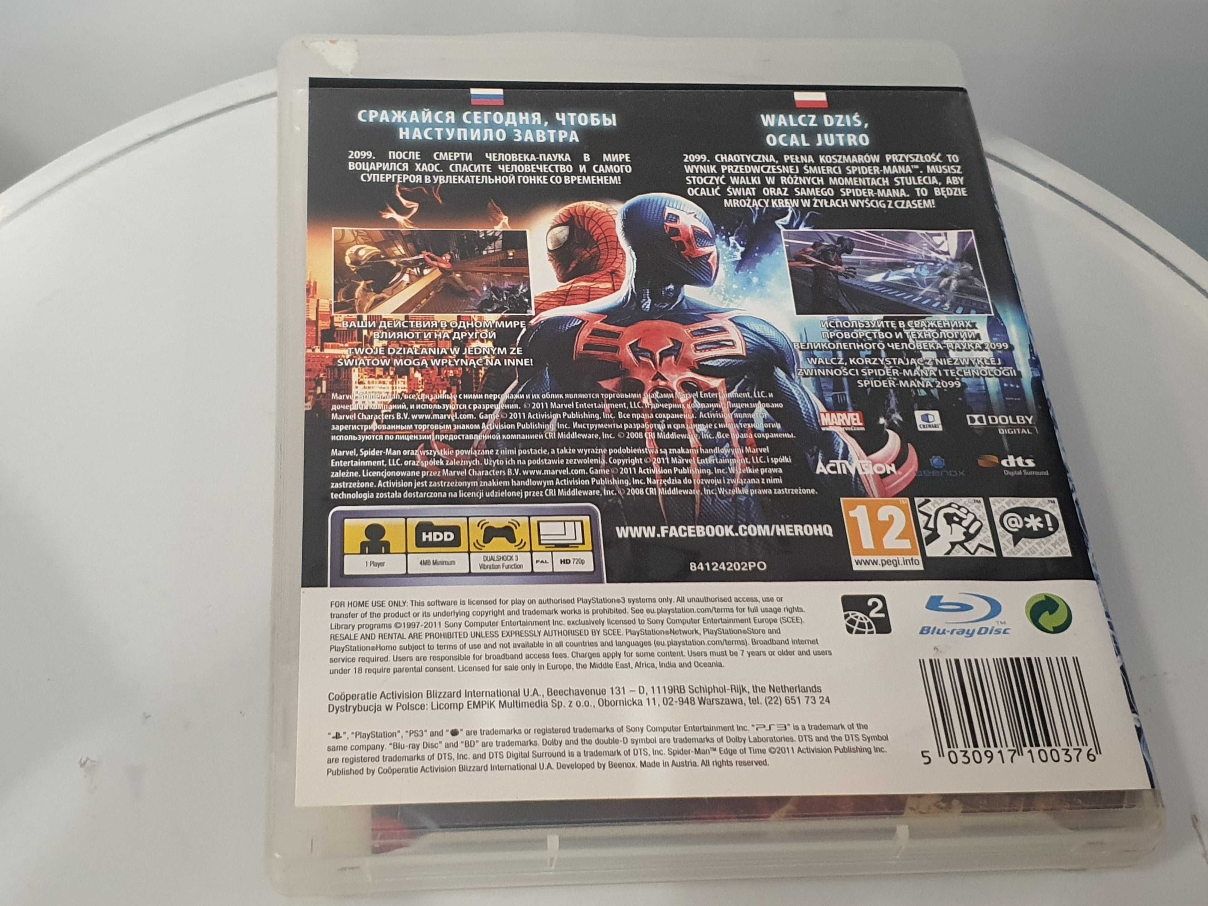 Spider-Man Edge Of Time Playstation 3 PS3 Sklep Zamiana