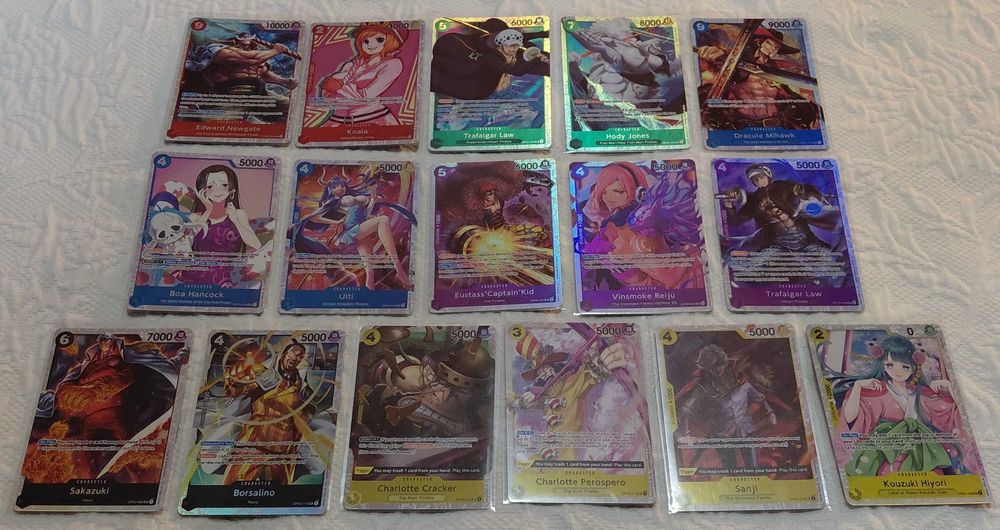 cartas one piece tcg prb01 e prb02