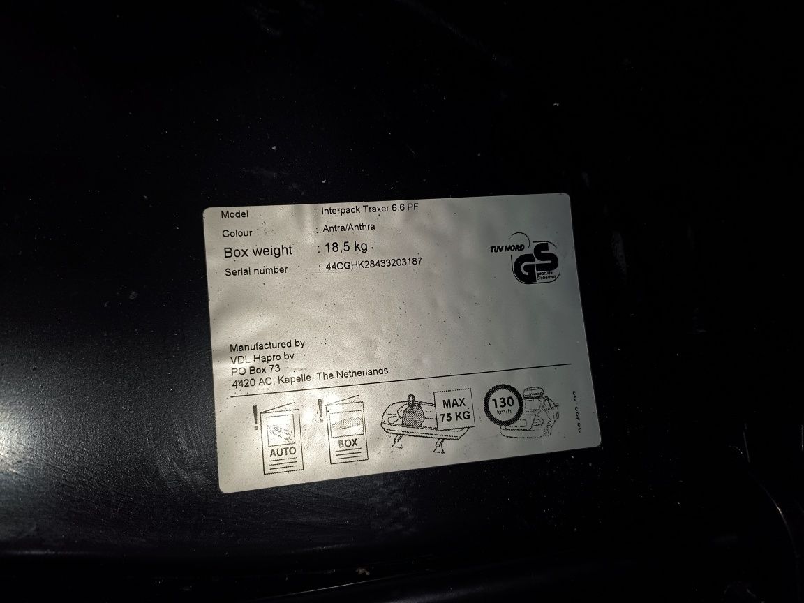 Box dachowy Inter pack traxel 6.6