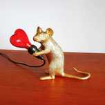 Lampka Mouse Seletti stołowa złota