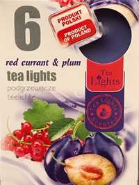 podgrzewacze tea lights red currant plum 1kpl-6szt