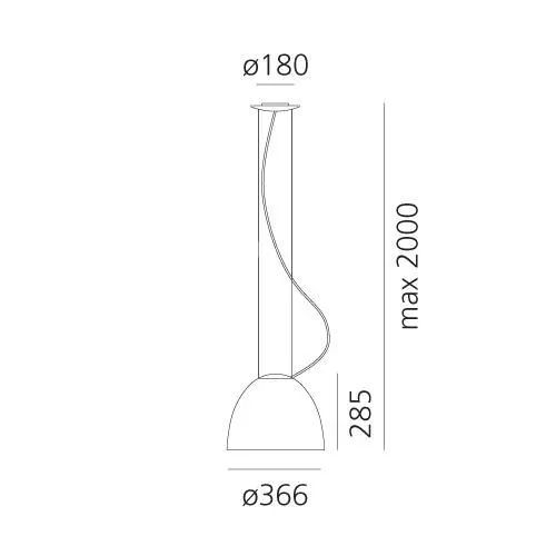 Lampa wisiąca Artemide Nur Mini LED A246300
