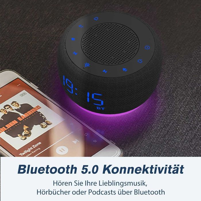 DOUMOSH Głośnik Bluetooth budzik z radiem FM NOWY