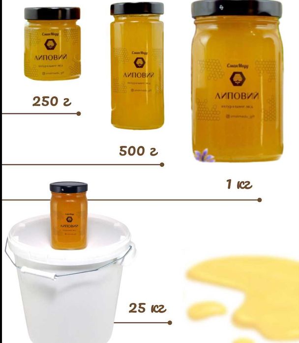 Мед натуральний Акація 25 кг