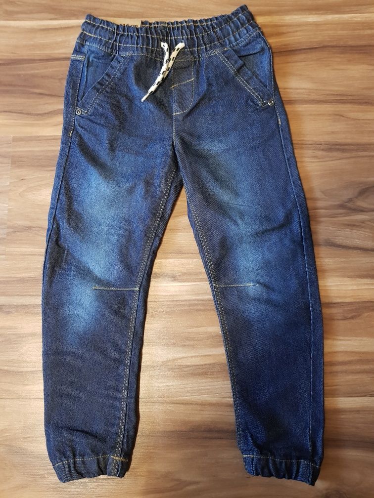 Spodnie chłopięce jeansy dżinsy joggers r. 116 Nowe