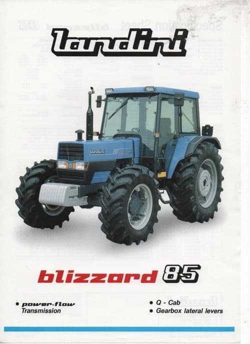 Landini Blizzard Instrukcja obsługi