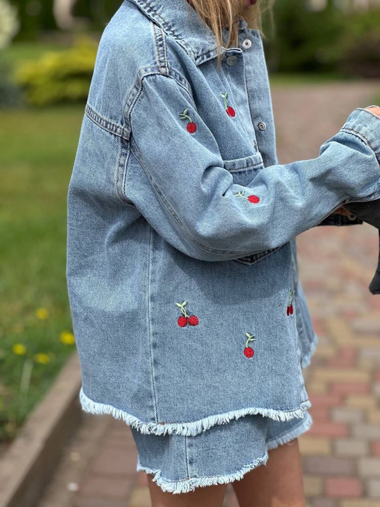 Костюм джинсовий джинсові шлорти джинсова рубашка  Zara   H&M 110/116