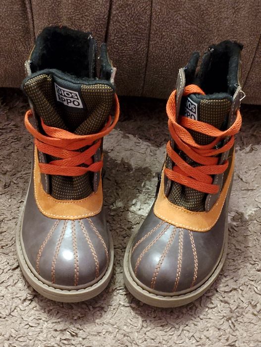 Шкіряні термоботінки 30 розміру (19,5 см)