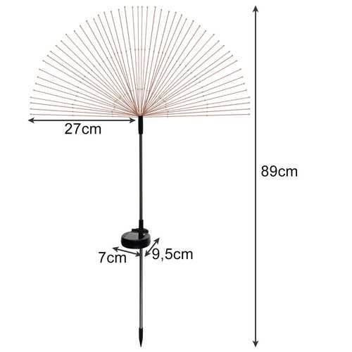 Lampa ogrodowa solarna- dmuchawce Gardlov 25477