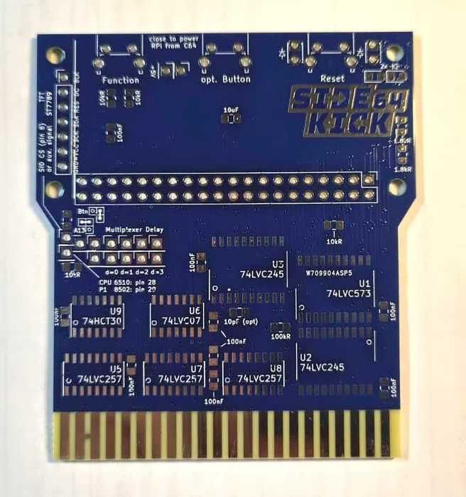 Sidekick 64 PCB - płytka kartridża Commodore 64
