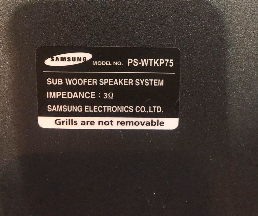 Продам сабвуфер Samsung PS-WTKP75 и колонки напольные.