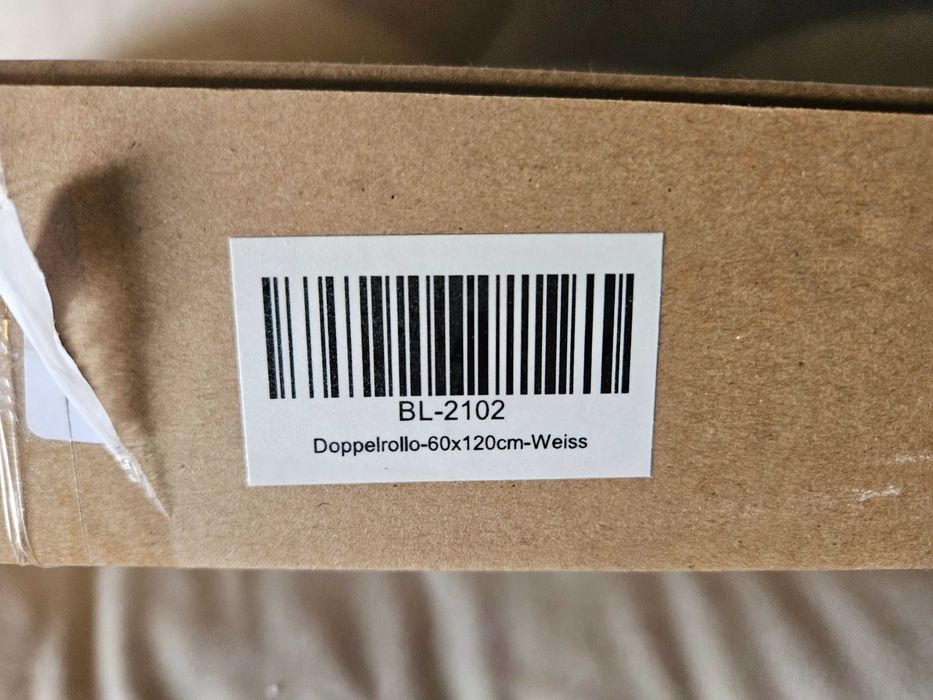 Roleta dzień noc biała 60x120