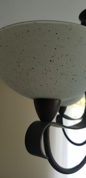 Komplet włoskich lamp z metalu i szkła