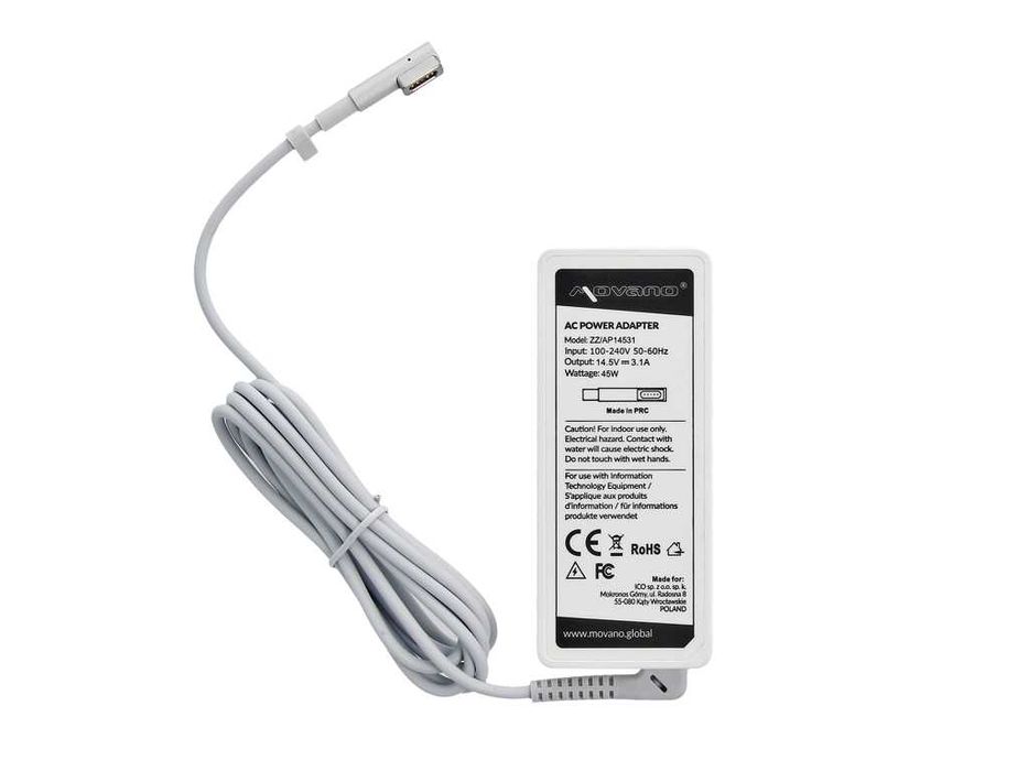 Ładowarka Zasilacz Movano 14.5v 3.1a (magsafe) 45W - apple