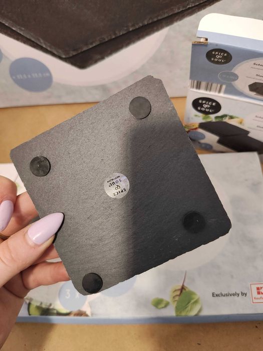 Podstawki kamienne łupkowe tace