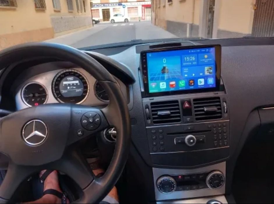 Rádio Mercedes W204 Android 14 com GPS (Novo)