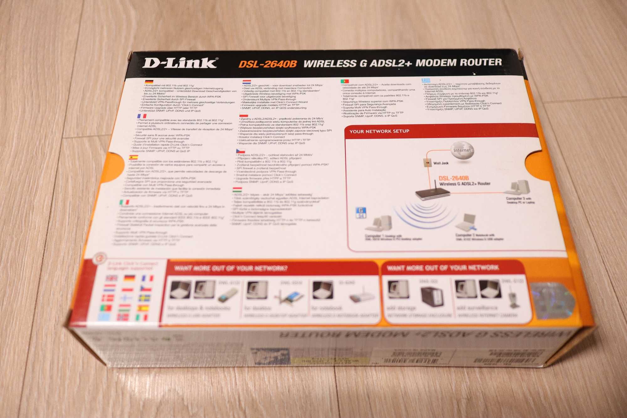 Router D-Link DSL-2640B - z modemem ADSL (działa z netem Neostrada)